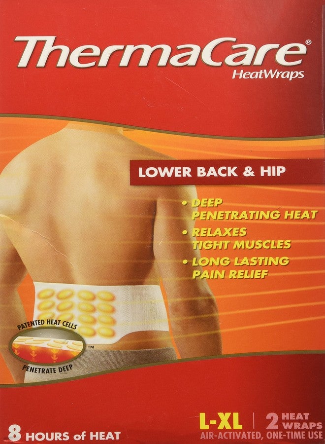 Thermacare Lower Back & Hip HeatWraps, L/XL, 8 Hour-2ct - Image 1